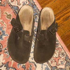 Brown Birkenstock Boston Clogs - Size 41
